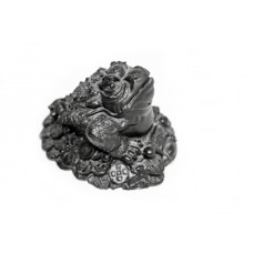 The Figure Of Mineral Shungite "Toad On The Money"